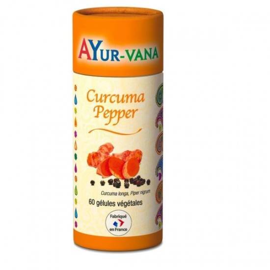CURCUMA PEPPER Bio 60 gél. - Articulations & Antioxydant - Ayur-Vana