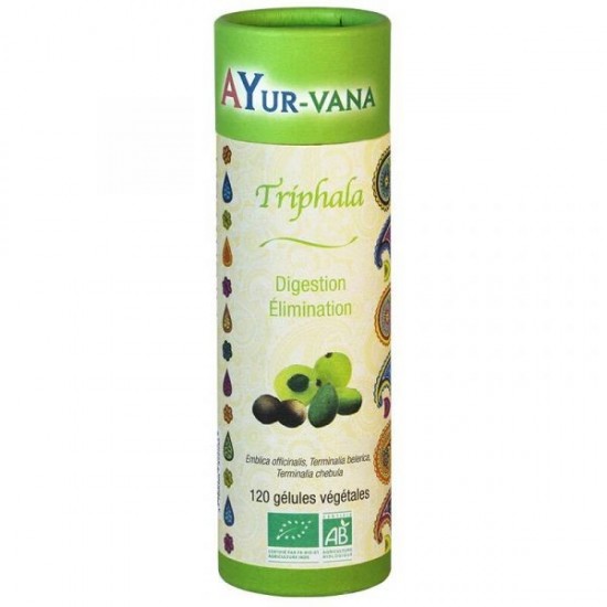TRIPHALA BIO 120 gél. - Digestion, Détox & Transit - Ayur-Vana