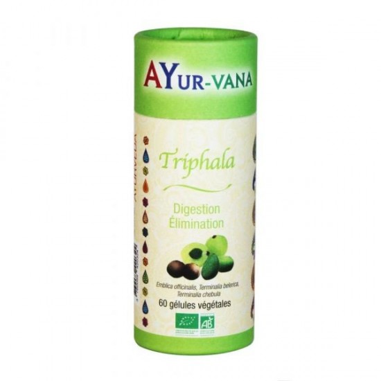 TRIPHALA Bio 60 gél. - Digestion, Transit & Détox - Ayur-Vana