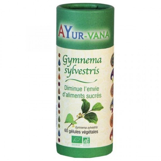GYMNEMA SYLVESTRIS Bio 60 gél. - stop aux envies de sucre - Ayur-Vana