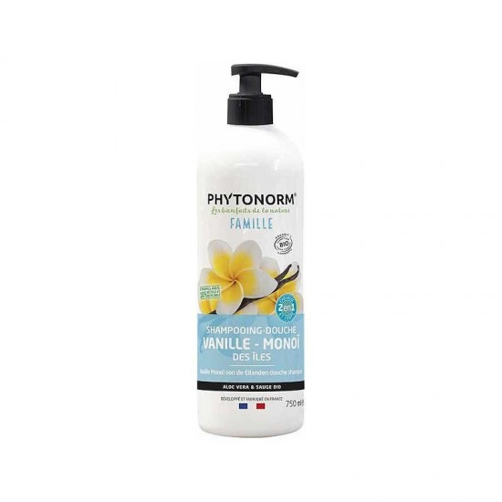SHAMPOING DOUCHE VANILLE MONOÎ - 750 ml - Phytonorm