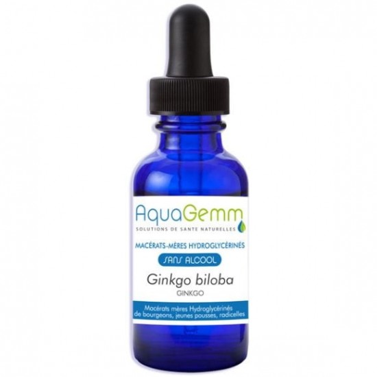 GINKGO BILOBA AQUAGEMM - Mémoire et Tonique Cérébral - Biogemm