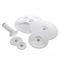 Lot de 5 couvercles adaptables sur casseroles, pots... pour mise sous vide.- Airblock