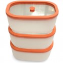 Freskolot de 3 Boîtes sous vide 2,3L couv. verre trempé - AirBlock