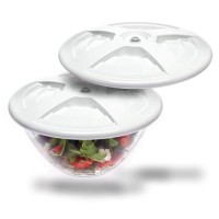 2 Couvercles pour vide 25.5 cm bocal, récipient de 18 à 24.5 cm- Airblock
