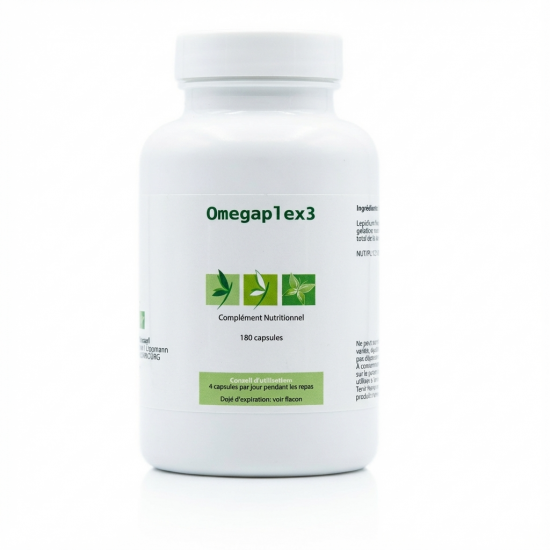 OMEGAPLEX-3 180 capsules - Graisses sanguines et Cognitif - Effiplex