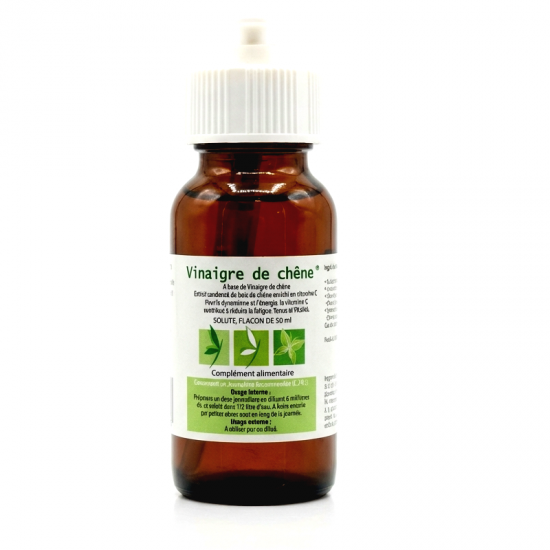 VINAIGRE DE CHÊNE 50ml - Détox Digestive et Microbiote - Effiplex