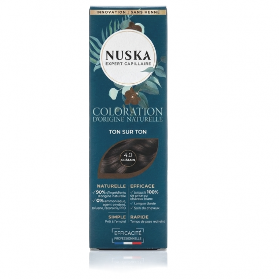 COLORATION n°4 CHÂTAIN - 80 ml - NUSKA