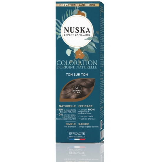 COLORATION n°5 CHÂTAIN CLAIR - 80 ml - NUSKA