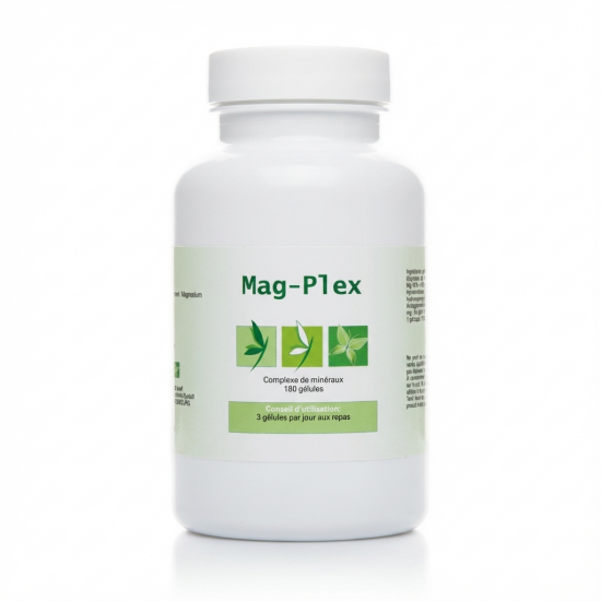 MAG-Plex - 180 gél. - Glycinate de Magnésium - Effiplex Dr Schmitz