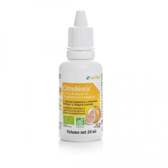 CITROBIOTIC LIQUIDE BIO - 20 ml - EPP Format Voyage - Sanitas