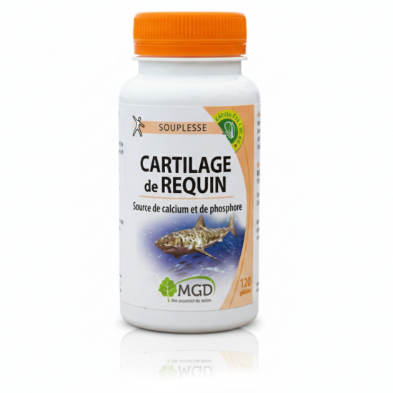 CARTILAGE origine MARINE - 120 gél. - Confort Articulaire - MGD Nature