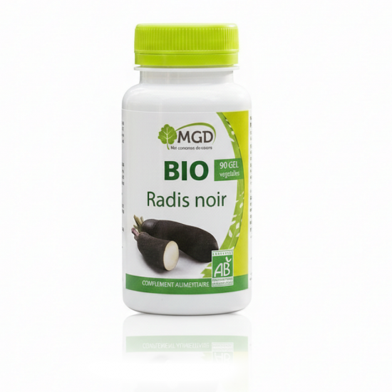 RADIS NOIR - 90 gél. - Digestion & Détox Foie - MGD Nature