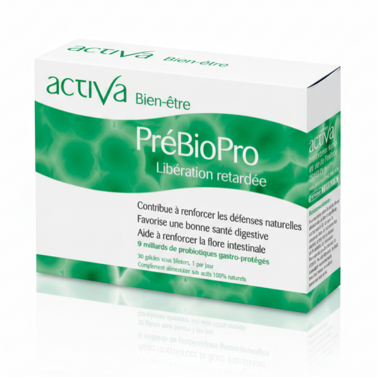 BIEN-ÊTRE PRÉBIOPRO - 30 gél. - Probiotiques et Prébiotiques - ACTIVA