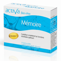 MÉMOIRE BIEN-ÊTRE - 30 capsules - Concentration et DHA - ACTIVA