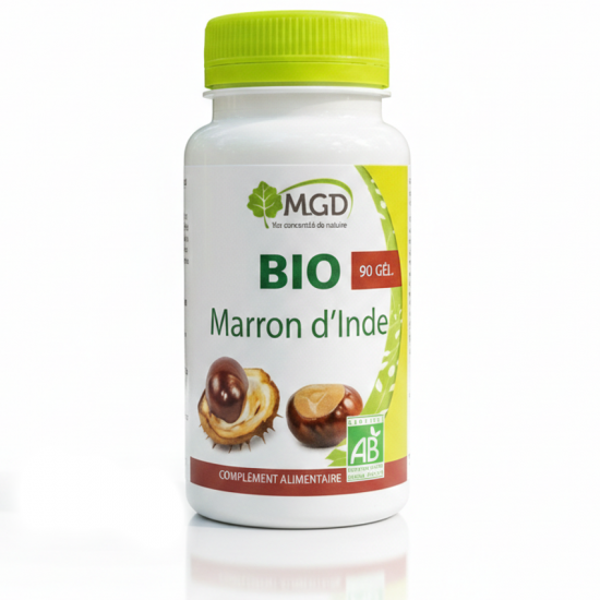 MARRON D'INDE BIO - 90 gél. - Jambes Légères - MGD Nature