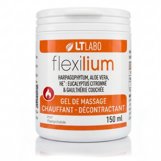 FLEXILIUM GEL CHAUFFANT - 150 ml - Détente Musculaire - LT Labo