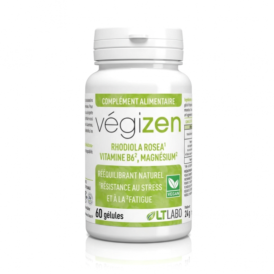 VEGIZEN - Équilibre et Vigilance Mentale - 60 gél. - LT Labo