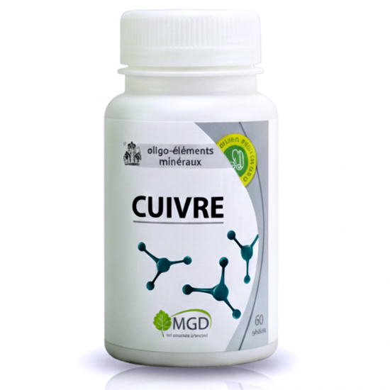 CUIVRE 60 gél. - Pigmentation et Immunité - MGD Nature