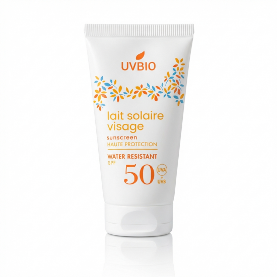 LAIT SOLAIRE SPF 50 VISAGE - 50ml - Haute Protection BiO - UVBIO
