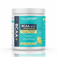 BCAA Végan - citron - citron vert Poudre 390g - Hexacube