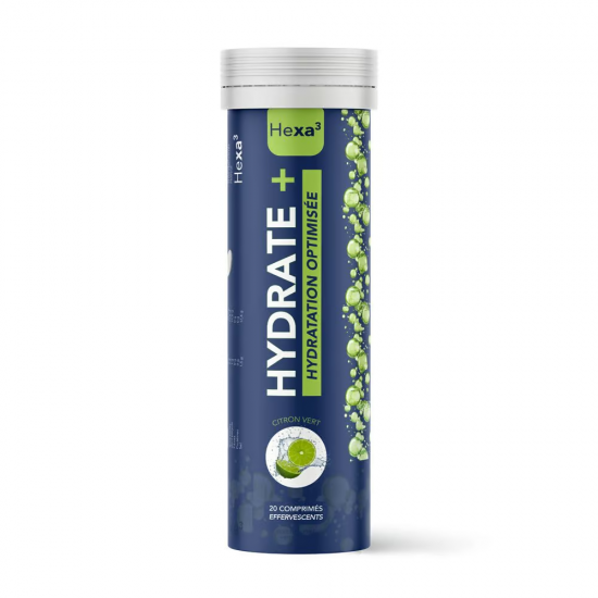 ÉLECTROLYTES - 20 pastilles - Hydratation prolongée, Sport - Hexa3