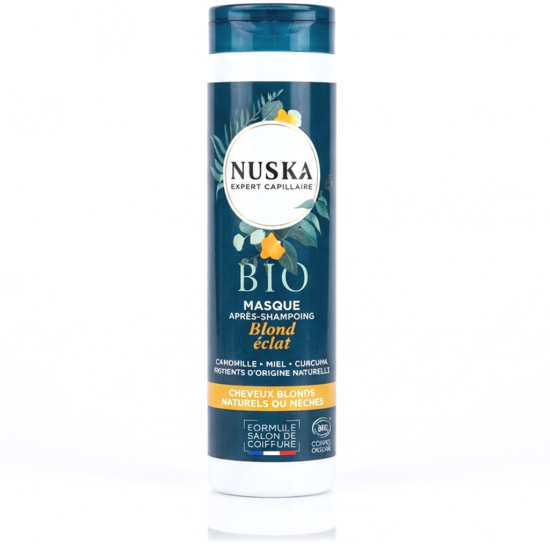 MASQUE CHEVEUX BLONDS BIO - Éclat Doré et Nutrition - NUSKA