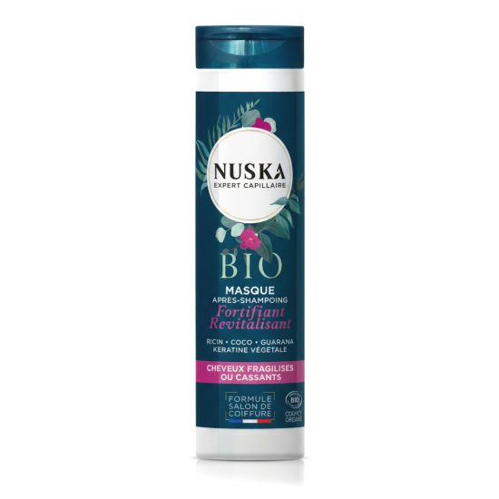 MASQUE CHEVEUX FRAGILISÉS FORTIFIANT BIO - Vitalité & Force - NUSKA