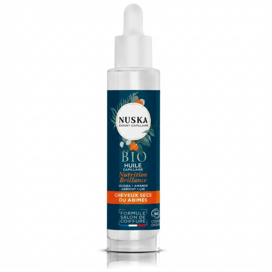 HUILE CAPILLAIRE NUTRITION ET BRILLANCE - cheveux abîmés - 50 ml - NUSKA