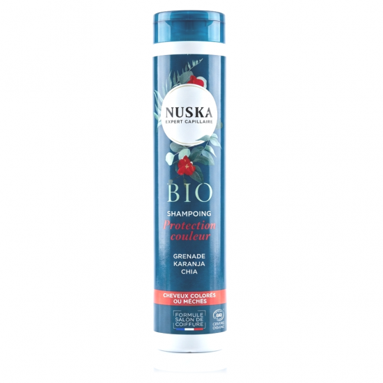 SHAMPOING CHEVEUX COLORÉS BIO - Éclat et Protection - NUSKA