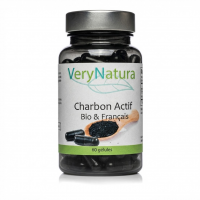 CHARBON VÉGÉTAL CHARBON VÉGÉTAL ACTIVÉ BIO - 60 Gélules - Digestion - VeryNaturaBIO - 60 Gélules - Digestion - Very Natura