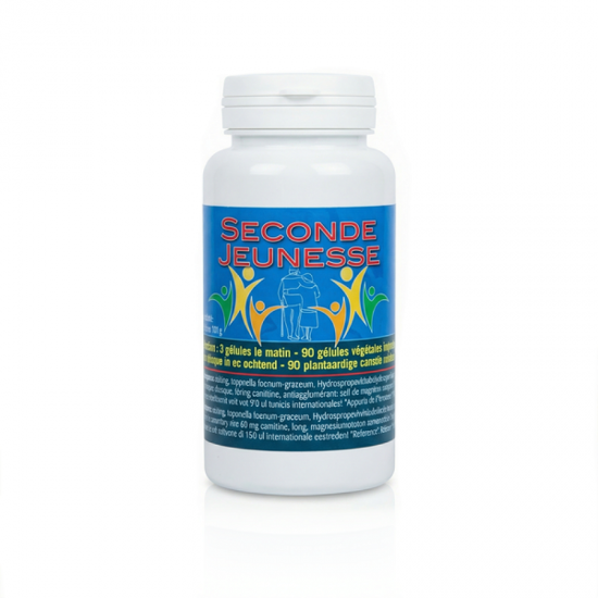 SECONDE JEUNESSE - Vitalité et Équilibre séniors - 90 gél. Jade recherche