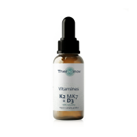 Vitamine D3 + K2 MK7 (100% Naturelle) - Os & Immunité - Therapinov
