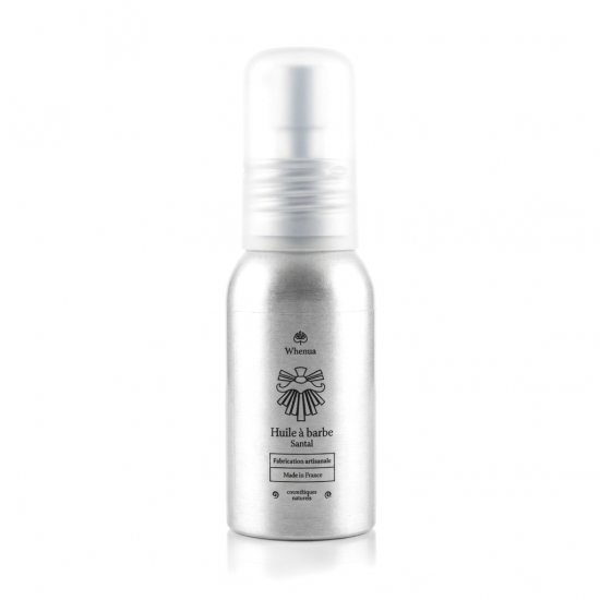 HUILE À BARBE SANTAL Naturelle Bio Nourrissante 30ml - WHENUA