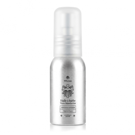 HUILE À BARBE YUZU MANDARINE Bio Éclat & Soin 30ml - WHENUA