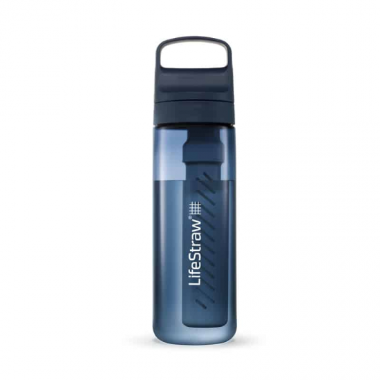 LifeStraw GO Gourde Filtrante 650ml - couleur : Aegean Sea 2 Étapes - LIFESTRAW