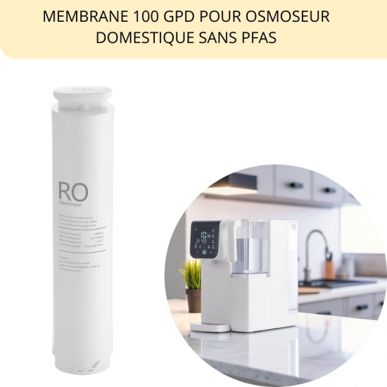 MEMBRANE OSMOSEUR DOMESTIQUE SUR PLAN LEAU-LAVIE