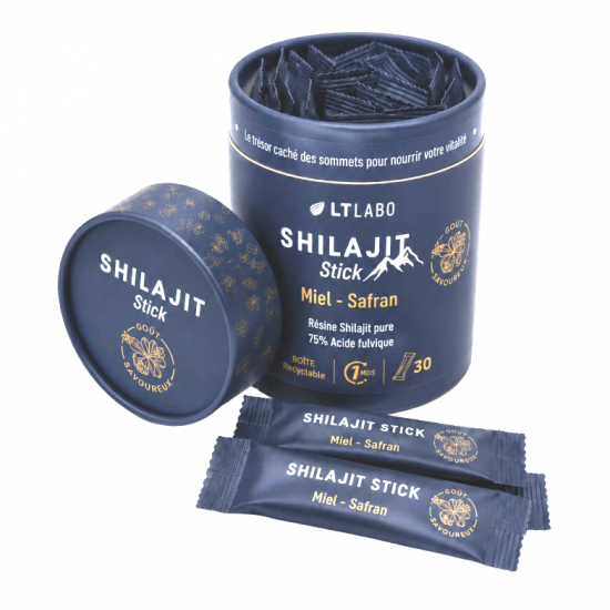 SHILAJIT MIEL SAFRAN 30 Sticks - Tonus et Vitalité - LT Labo