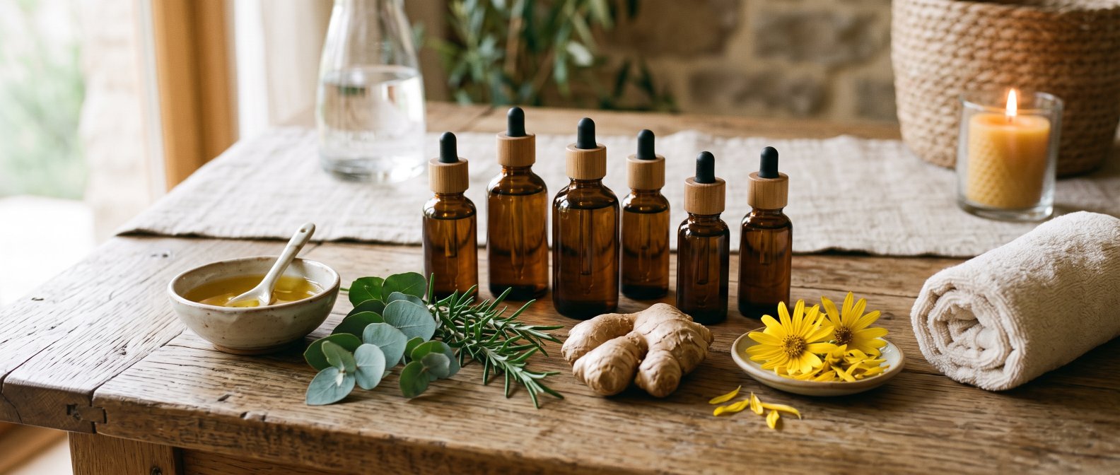 Huiles essentielles et huile de massage pour le confort articulaire