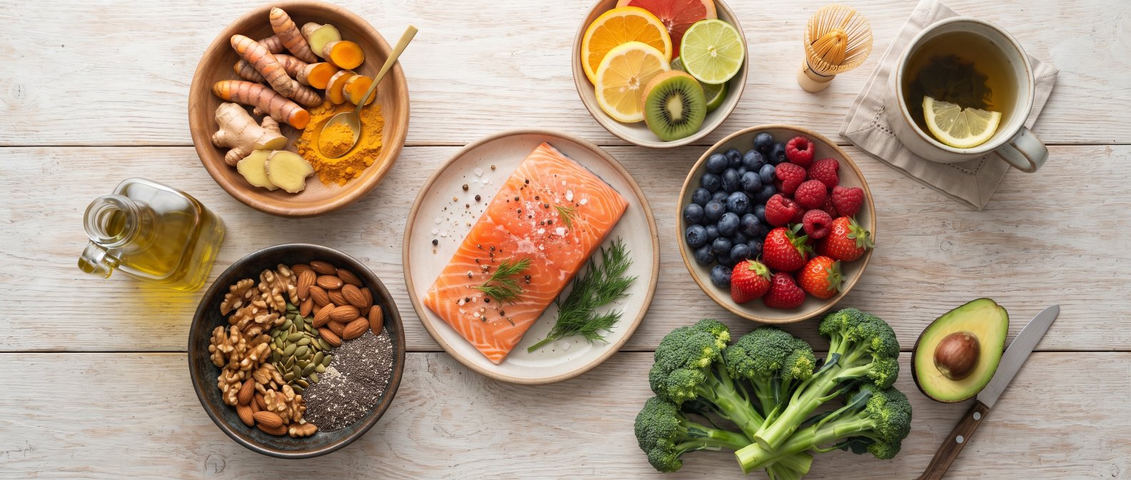 Aliments favorables au cartilage poisson agrumes brocoli fruits rouges huile d olive