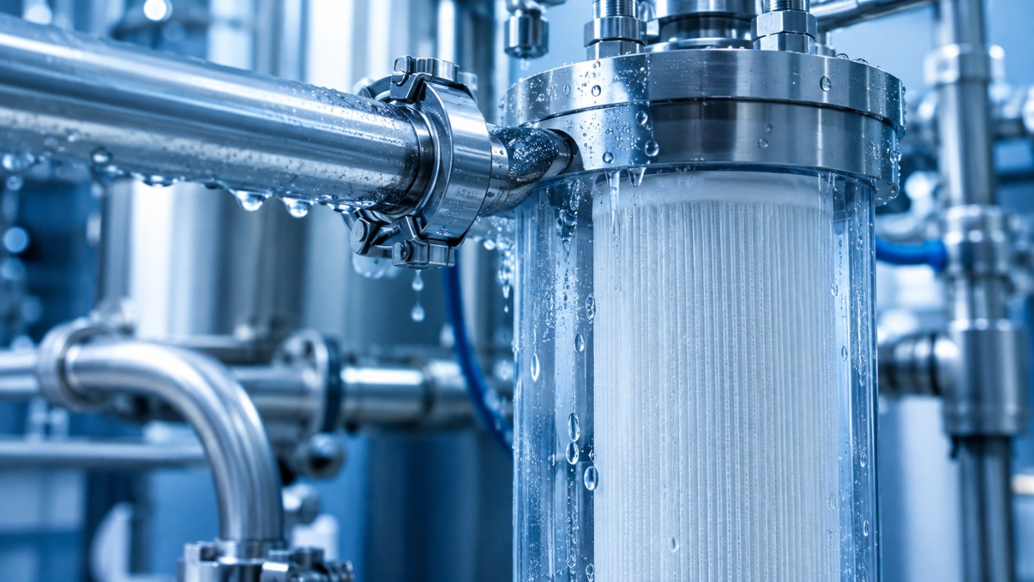 Microfiltration à froid de l'eau de mer